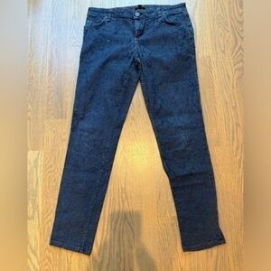 Sanctuary Denim Jeans Women's Size 29 Low Rise Skinny Leg Stretch Damask Blue